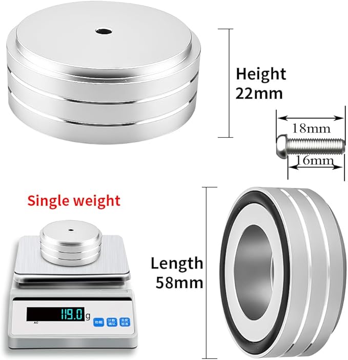 Viborg HiFi Speaker Spikes Stand Feet, 58 * 22MM, 4X Isolation Feet Pad Speaker - Image 5