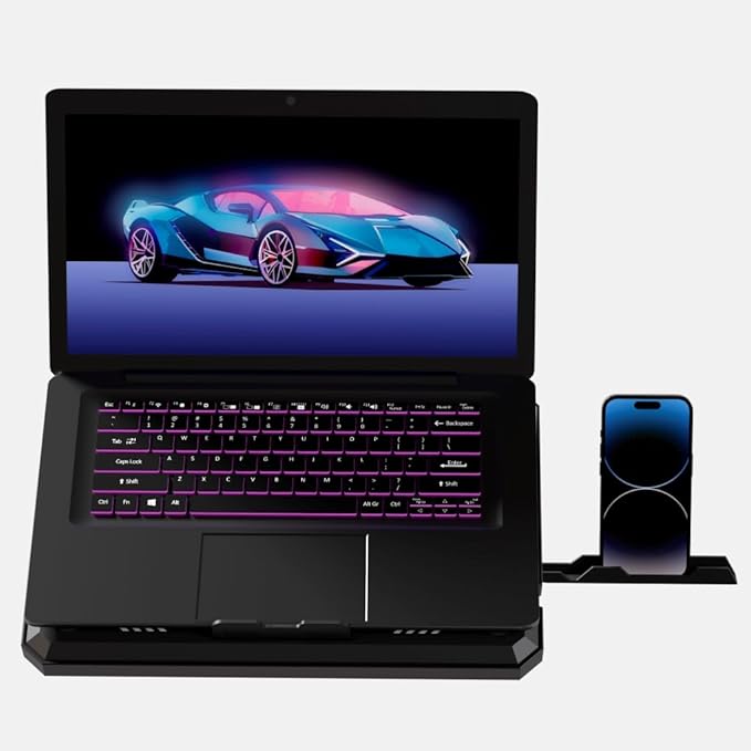 Gaming Crystal Shell Laptop Cooling Pad - Image 4