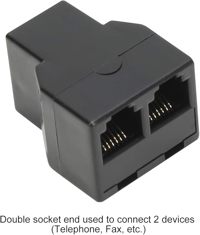 Uvital RJ12 6P6C 1 Female to 2 Female Telephone Line Splitters, Telephone - Image 4