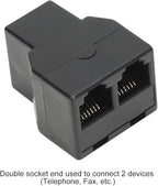 Uvital RJ12 6P6C 1 Female to 2 Female Telephone Line Splitters, Telephone - Image 4