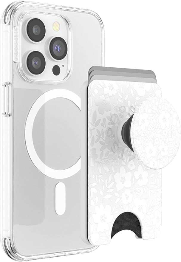 PopSockets Phone Wallet with Expanding Grip and Adapter Ring by PopSockets