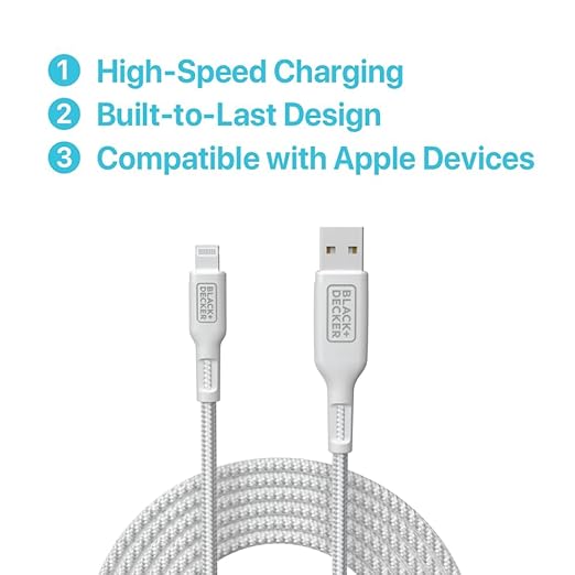 BLACK+DECKER Lightning to USB Cable - Image 6