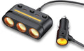 3 - in - 1 Cigarette Lighter Adapter by Howdcheng