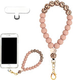 Marble Silicone Beaded Phone Wrist Strap, Cellphone Lanyard by VicHunHo