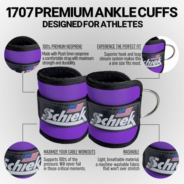 Schiek Sports 1707 Ankle Cuffs - Image 2