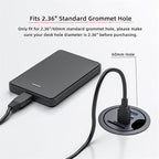 USB 3.0 Hub SD TF USB-C 2 Port USB 60mm Desk Grommet Splitter Dock Station - Image 4
