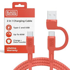 BLACK+DECKER USB C Multi Charging Cable, Fast Multi Charger Cable w/Adapter by BLACKDECKER