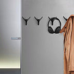 4 Packs Towel Hooks, Coat Hook Cow Head Wall Hooks, Metal Heavy Duty Wall Hooks - Image 4