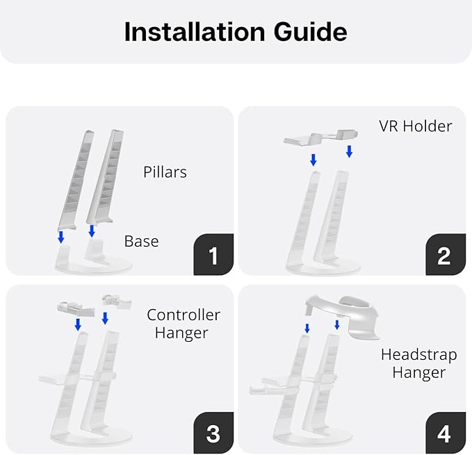 TNP VR Headset Stand for Oculus Quest 2 Holder Touch Controller Display Stand - Image 6