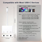 Headphone Adapter for iPad, Headphone Splitter for 2 Headphones, 3 in 1 USB C - Image 7