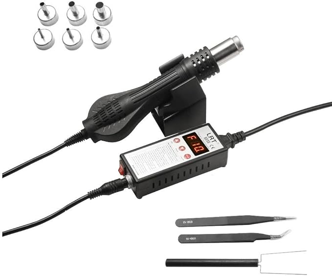 LRT 8858 Micro Hot Air Station SMD Rework Desoldering Digital Heat Gun by LRT