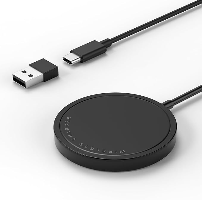 Magnetic Wireless Charger for iPhone 15W Max Fast Mag-Safe Wireless Charging by PINRUIGE