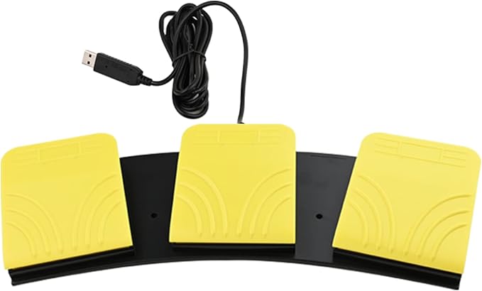 USB Foot Pedal for PC Gaming, Optical Control Foot Switch, Computer Map Mouse - Image 2