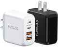 40W USB C Charger Block, 2 Pack 4-Ports Type C Fast Charging Cubes PD USBC Wall by KuewtyaChargerBlock