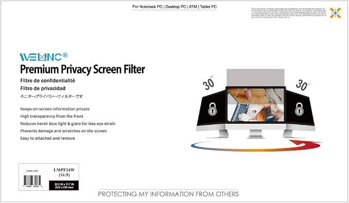 34 Inch Computer Privacy Screen Filter - Image 9