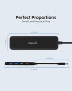 Dual USB C USB A 3.0 Hub: USB Hub 4 Ports - Image 8