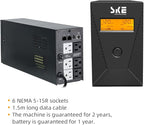 600VA/360W Ups Battery Backup and Surge Protector, Computer Uninterruptible - Image 5