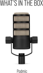 RØDE PodMic Cardioid Dynamic Broadcast Microphone — XLR Output, Requires Audio - Image 8