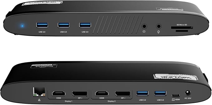 WAVLINK DisplayLink Docking Station Dual 5K, USB-C Dock by WAVLINK%C2%AE
