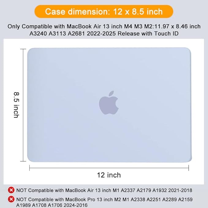 MOSISO Compatible with MacBook Air 13 inch Case 2025 2024 2023 2022 M4 A3240 M3 - Image 7