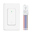 NineLeaf Wireless Light Switch and Receiver Kit, 1300FT RF Range, No Wiring by NineLeaf