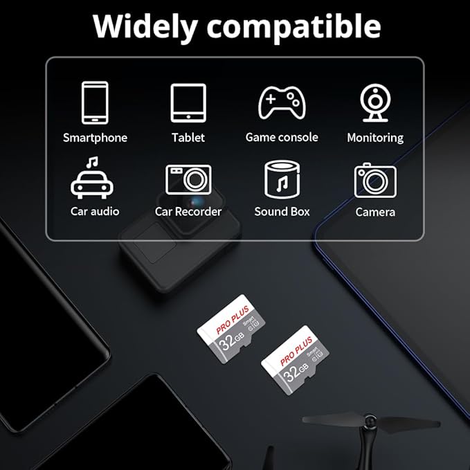 2 Pack TF Card 32GB with Adapter, High Speed Memory Card, UHS-I C10 A1 Memory - Image 2