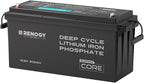 Renogy 12V 200Ah Bluetooth Lifepo4 Battery, Bulit in 200A BMS Lithium Deep by RenogySolar