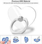 Bonoma Cute Love Heart Phone Ring Holder, 3 Pack Universal Finger Ring Stand - Image 2