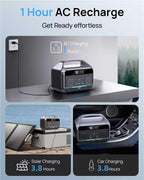 Solar Generator 600W, 576Wh Portable Power Station, LiFePO4 Battery - Image 4