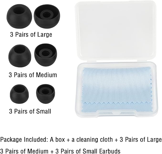 Silicone Earbud Tips Replacement Ear Tips - Image 2