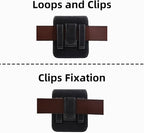 Universal Phone Holster Phone Pouch Case Belt Clip Belt Loops Card Slot Faux - Image 4
