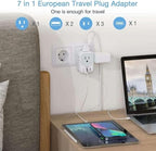 European Travel Plug Adapter Converter, TESSAN International Power Plug - Image 8