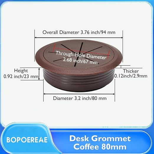 Desk Grommet 3-1/8", Desk Hole Cover - Image 8