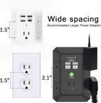 USB Wall Charger, Surge Protector, QINLIANF 5 Outlet Extender - Image 5