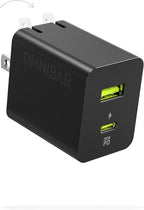 35W USB C Charger Block, Dual-Port GaN Fast Wall Charger by Omnibar