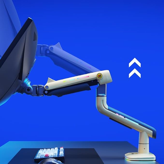 Gaming Monitor Arm for Flat/Ultrawide/Curved Monitors 32 to 60 inch, Heavy Duty - Image 3
