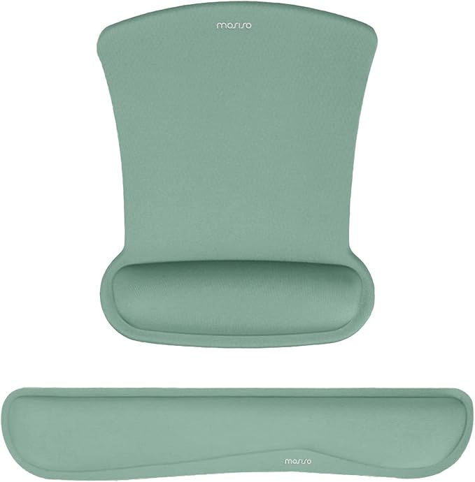 MOSISO Wrist Rest Support for Mouse Pad & Keyboard Set, Ergonomic Mousepad by MOSISO