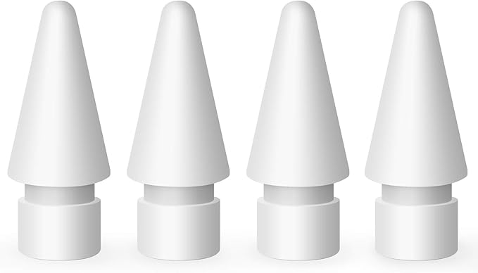 MEKO 4 Pack Replacement Tips for Apple Pencil 1st Gen & 2nd Gen, Pen Nibs for by MEKO
