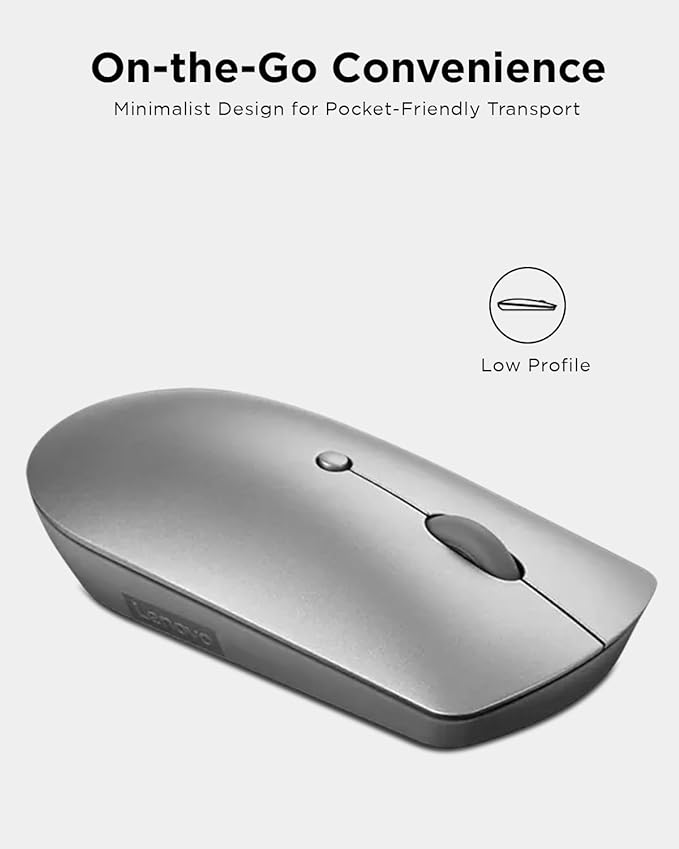 Lenovo 600 Bluetooth Silent Mouse, Adjustable DPI, 4 Button, Microsoft Swift - Image 5