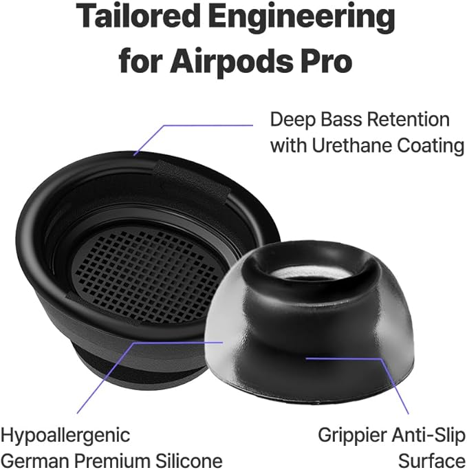 AZLA Crystal for Airpods Pro 1st & 2nd Gen – Airpod Pro Ear Tip Replacement – - Image 2