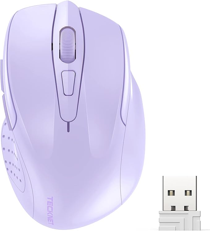 TECKNET Wireless Mouse, 2.4G Ergonomic Optical Mouse, Computer Mouse by Tecknet