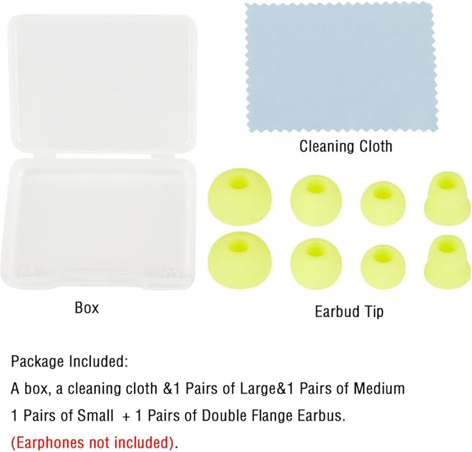 4 Pairs Silicone Replacement Earbud Tips Earbud Cap Compatible - Image 8