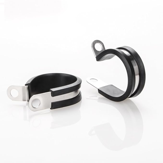 LOKMAN 20 Pack 3/4 Inch Stainless Steel Cable Clamp, Rubber Cushioned Insulated - Image 6