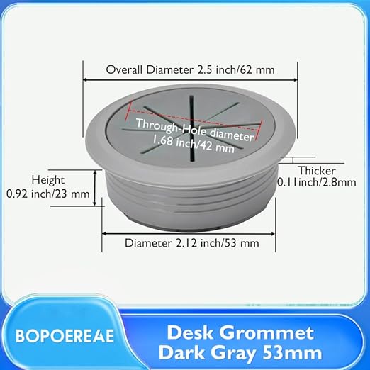 Desk Grommet 2-1/16", Desk Hole Cover - Image 8