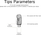 Mesh Fiber Tips GUUGEI Stylus Pen Replacement Tips Suitable - Image 5