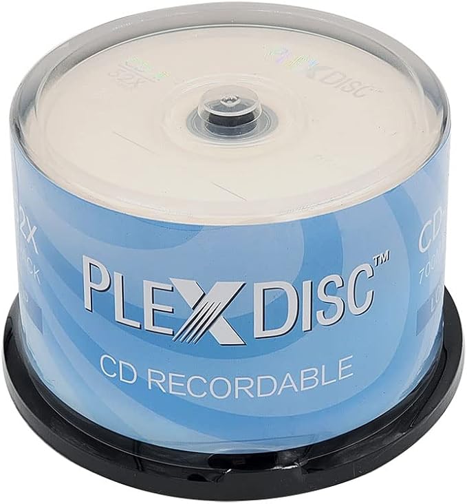 CD-R Blank Discs 700MB 52X Logo Top Recordable Media by PlexDisc