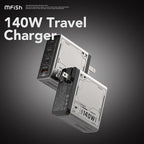 Mfish 140W USB C Charger, 4-Port GaN Charger Block, Foldable Fast Laptop - Image 2