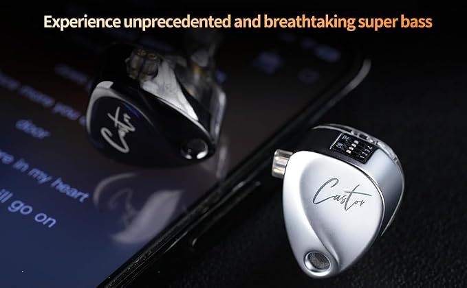 KZ Castor in Ear Monitor Headphones, HiFi Bass Wired Earphone Sound Tunable - Image 3