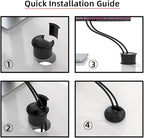USB 3.0 Hub SD TF USB-C 2 Port USB 60mm Desk Grommet Splitter Dock Station - Image 6