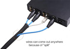 Alex Tech 10ft - 1/2 inch Cord Protector Wire Loom Tubing Cable Sleeve Split - Image 3